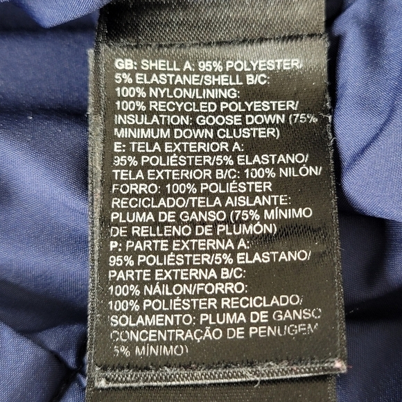 The North Face 700 Puffer Vest Women Size M Goose Down Zip Snaps Red Navy Plaid - Picture 9 of 14